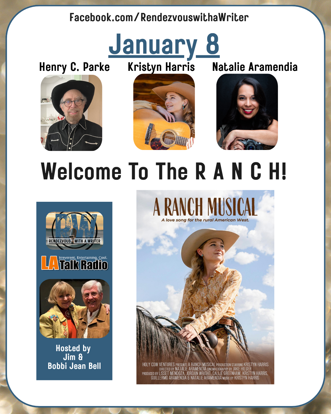 Rendezvous With A Writer #166 — Kristyn Harris, Natalie Aramendia and Henry C. Parke