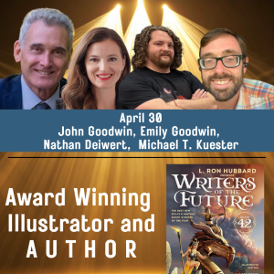 Rendezvous With A Writer #182 – John Goodwin, Emily Goodwin, Michael T. Kuester, Nathan Deiwert